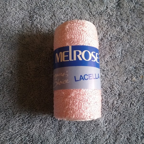 Melrose Designers Choice Lacella Yarn Rayon Pink 300 Yards Vintage Discontinued