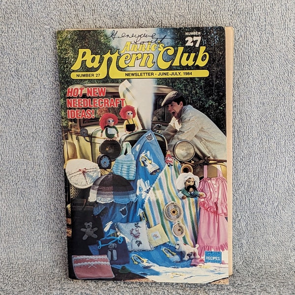 Annies Pattern Club Newsletter Small Craft Booklets Mid 1980s Knitting Sewing Quilting Crochet Used Vintage Good Condition