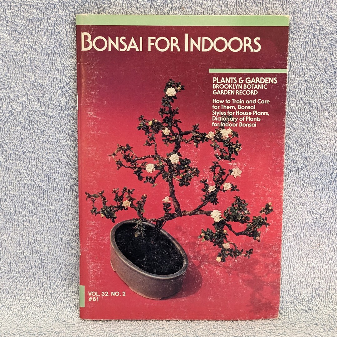 Bonsai Book Bonsai for Indoors Vintage 1987 Used Softcover Good