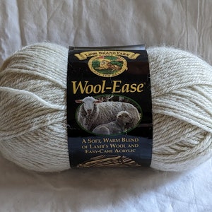 Lion Brand Fishermen's Wool Natural Worsted Medium Weight 8 oz X 4 skeins  Solid