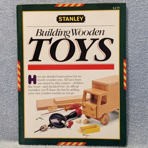 Stanley Building Wooden Toys Wood Toy Building Book Used Vintage 1986 Very Good Condition