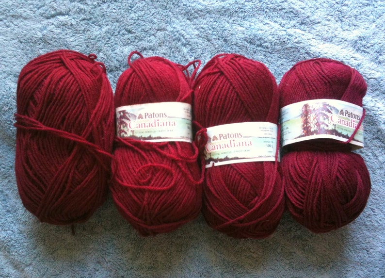 Patons Canadiana Yarn Color Chart