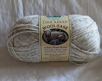 Lion Brand Yarn Wool Ease Acrylic Wool Blend Wheat