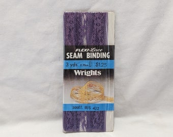 Wrights Flexi Lace Seam Binding Vintage 100% Nylon Made in USA