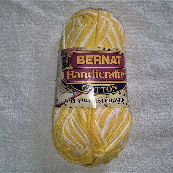Bernat Handicrafter Cotton 4 Ply Aran Worsted Weight 1 3/4 oz 50 Grams Buy 4 Items in 1 order Take 1 Dollar Off Each Item