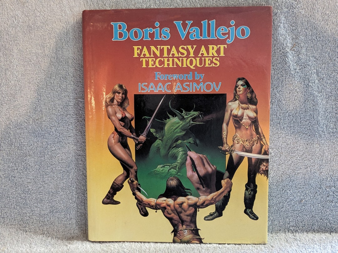 Boris Vallejo Book Fantasy Art Techniques Used Vintage Good Condition