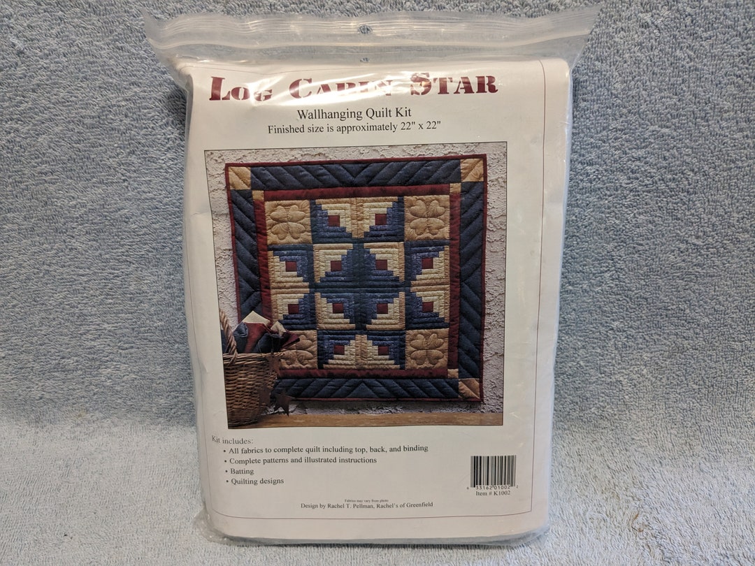 Log Cabin Star Wallhanging Quilt Wall Hanging Quilt Kit K1002 Rachels