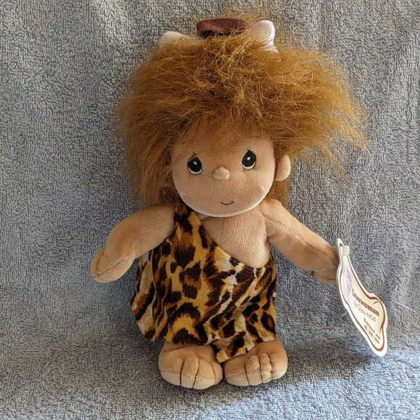 Tender Tails Cavewoman Precious Moments Plush  Enesco Vintage 1999  Extinct on: 11/30/99 Very Good Condition About 10" Tall