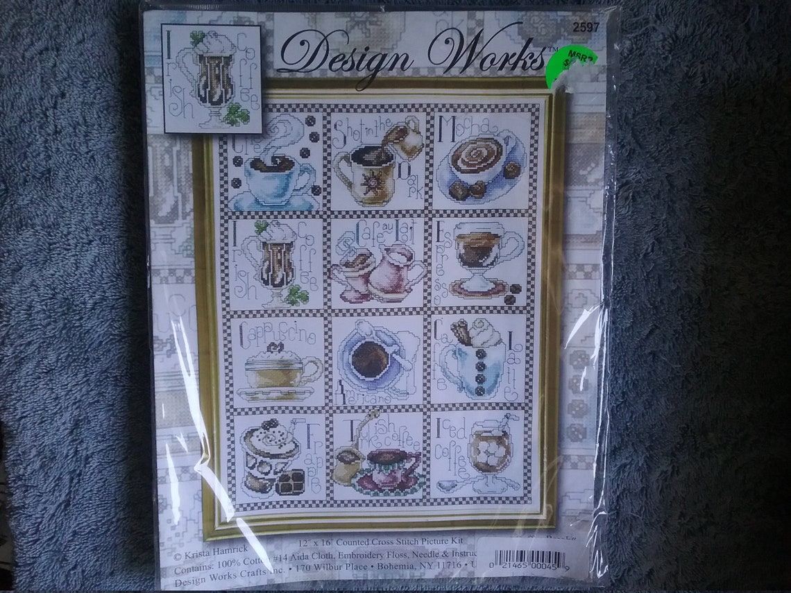 Design Works Counted Cross Stitch Kit Coffee Break Krista Etsy