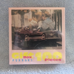 100 Piece Gift Box Puzzles Kiddie Car Kisses Fink & Company New Sealed Suitable as a Gift  Vintage 1995 8"X10"