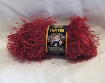 Lion Brand Fun Fur Novelty Yarn Scarf Yarn