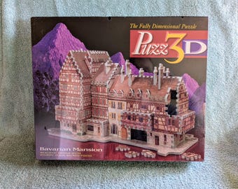 1995 Puzz 3D Cinderellas Castle by Wrebbit Never Assembled FREE