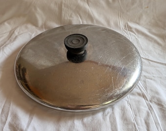 Revere Ware 8 7/8"  Diameter Inner Lip Stainless Steel Pan Lid Vintage
