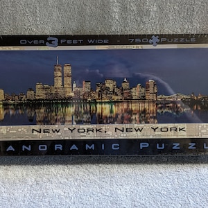 New York New York Panoramic Puzzle Over 3 Feet Wide Vintage 2000 Buffalo Games Sealed in Original Plastic Jigsaw Puzzle