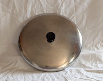 Revere Ware Lid Vintage 1960s 1970s Stainless Steel For 12 Inch Skillet