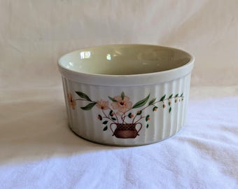 Countryside Stoneware Collection  Ramekin Floral Design Made in Japan Vintage 1980