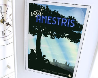 Amestris Art Print FMA Vintage Travel Poster