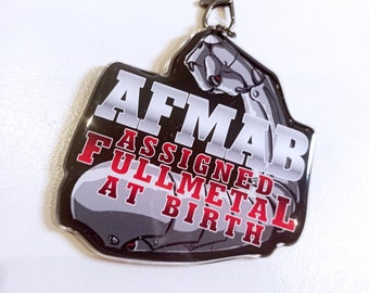 FMA Assigned Fullmetal At Birth Key Chain Acrylic Resin Charm