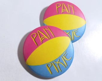 Pan Pixie Pride Button Pansexual Pin Badge