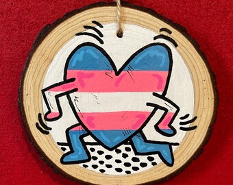 Keith Haring Trans Pride Art