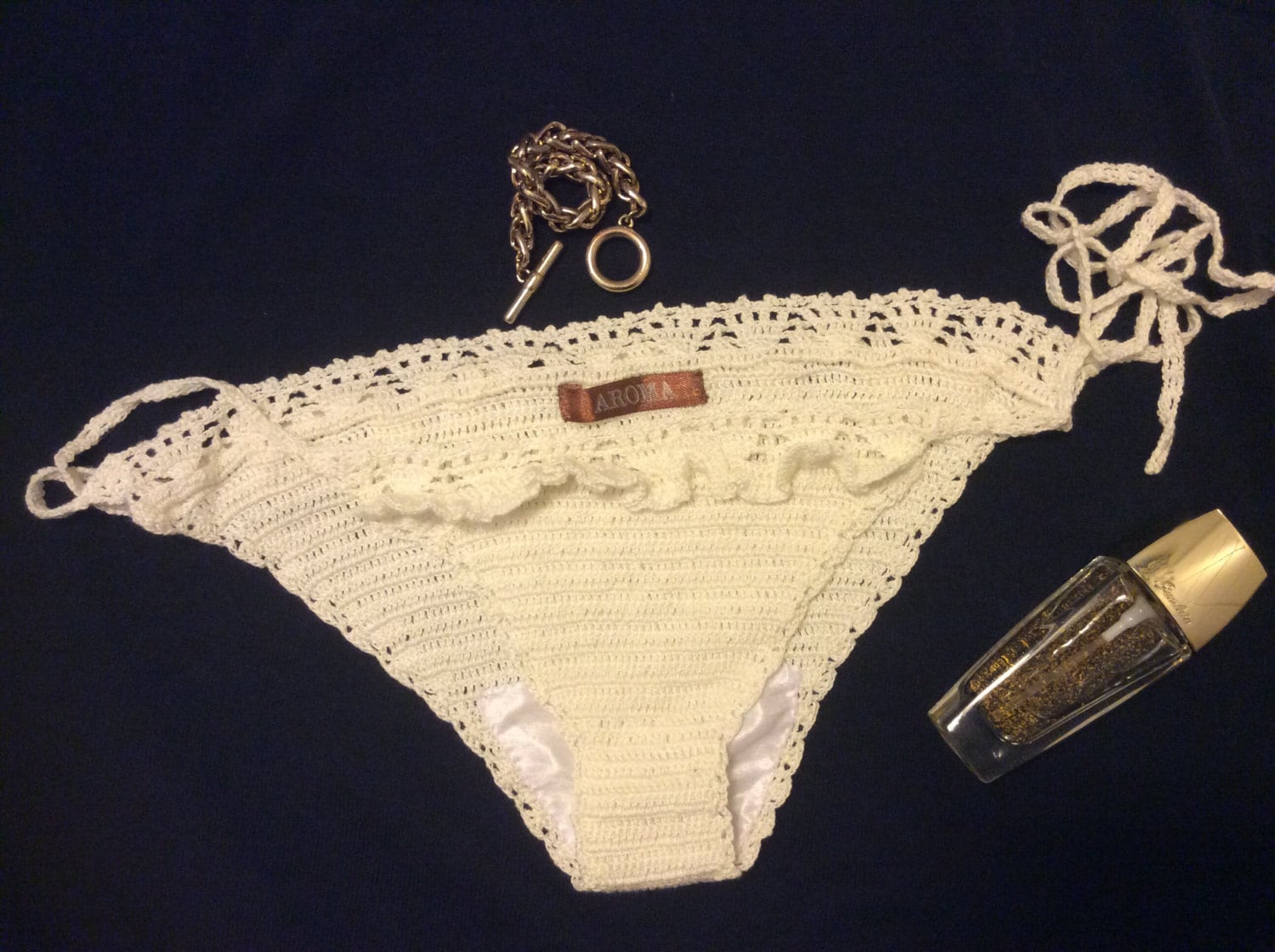 white-crochet-bikini-with-details-at-top-on-bottom-and-reefs-etsy