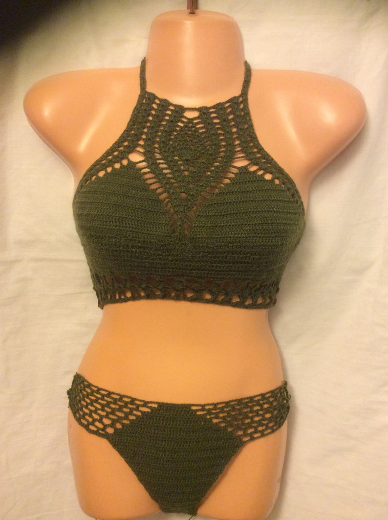 Camouflage,sage green,khakiarmy greenolive green crochet lace bikini bottom,boho beach,festival bikini bottom,bridal,honeymoon,teen,camo