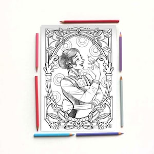Mary Poppins - Disegno da colorare PDF- Mary Poppins. PL Travers -  subito scaricabile