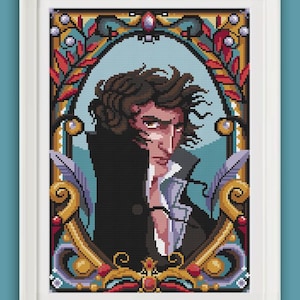 Cross Stitch pattern - Heathcliff Cime Tempestose -diamond painting - DMC - macramè - PDF  ready to download