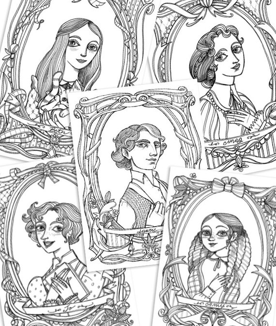 Download Little Women Coloring Book Meg Jo Beth Emy And Laurie Etsy