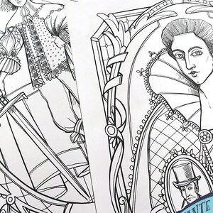 Orlando Virginia Woolf - Livro de colorir - Colorir Orlando, homem e mulher - 8 ilustrações em PDF imagem 5