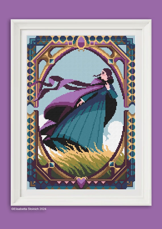 PUNTO CROCE- Jane Eyre - Charlotte Bronte- pattern subito scaricabile PDF diamond painting, macramè, pixel art