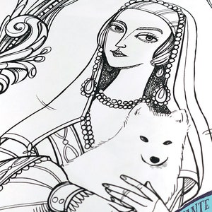 Orlando Virginia Woolf - Livro de colorir - Colorir Orlando, homem e mulher - 8 ilustrações em PDF imagem 10