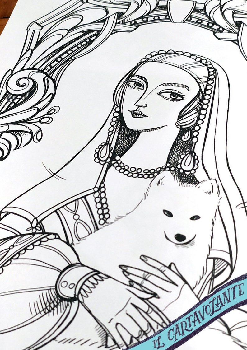 Orlando Virginia Woolf - Livro de colorir - Colorir Orlando, homem e mulher - 8 ilustrações em PDF imagem 10