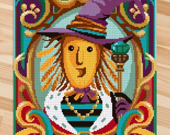 Cross stitch pattern -The Wizard of Oz- The king Scarecrow-  L. Frank Baum - PDF Instant download