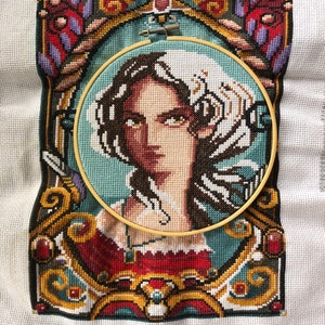 COUNTED STITCH pattern Catherine Earnshaw Emily Bronte PDF ready to download image 2