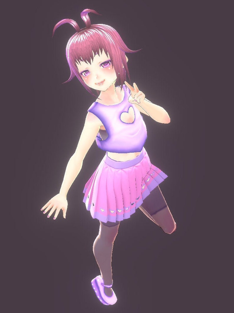 Vroid heart eyes texture set of 5 Etsy