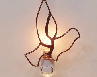 Stained Glass Dove Nightlight