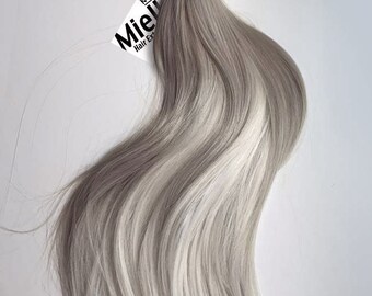 Medium Golden Blonde Balayage Weave Hair Extensions Silky | Etsy