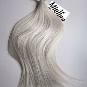 アイシーアッシュブロンドのテープインヘアエクステンション | シルキーストレートナチュラル人毛 | シームレステープタブ | 20、40、60、80ピースセット