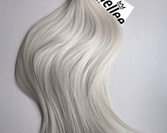 Icy Ash Blonde Tape In Hair Extensions  | Silky Straight Natural Human Hair | Seamless Tape Tabs | 20, 40, 60 & 80 Piece Sets