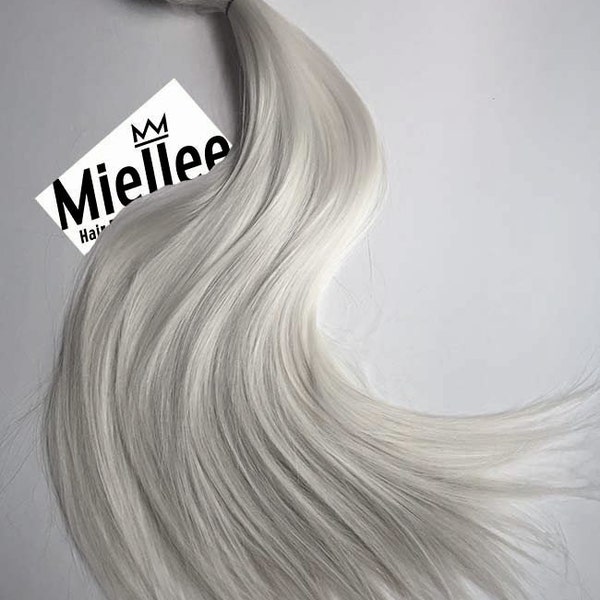 Icy Ash Blonde Weave Estensioni Capelli Capelli Umani Naturali Zeato Weft Legato Macchina 1, 2, 3 e 4 Offerte Pacchetto