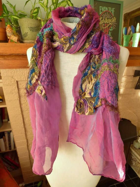 Purple silk best sale scarves