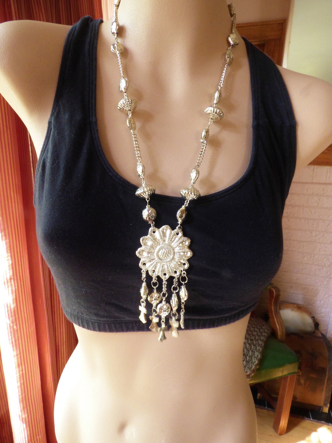 Belly Dance Costume Jewelry Necklace Etsy