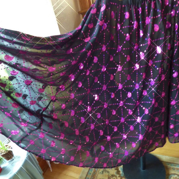 Sequined Belly Dance Skirt