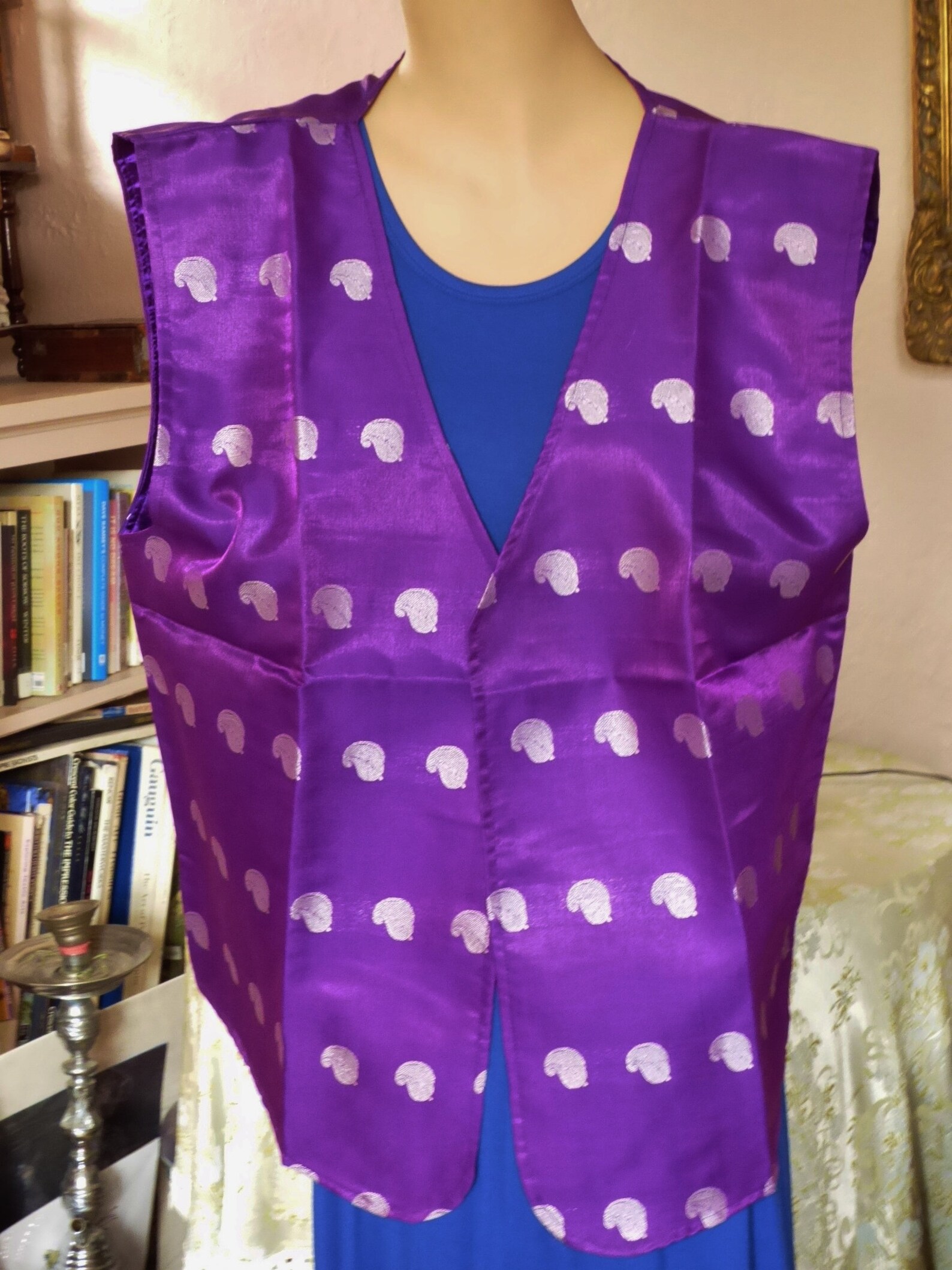 Men's Belly Dance Costume Vest Purple Steam Punk Cosplay Etsy