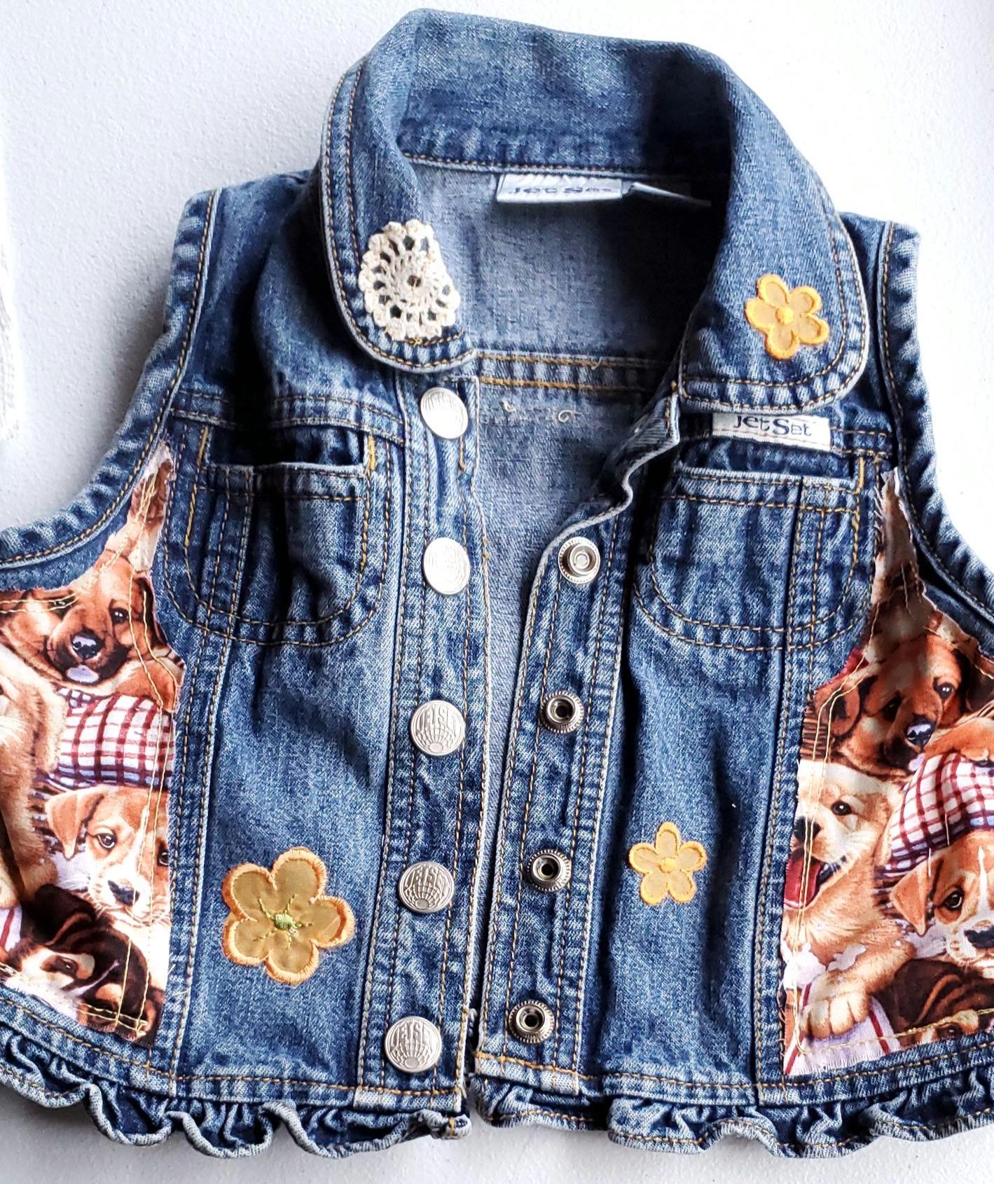 Boys Jean Vest Etsy