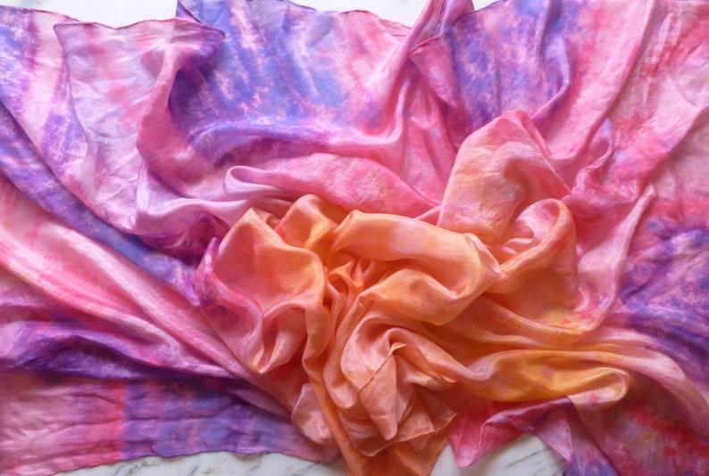 Silk Belly Dance Veil Half Circle Veil Coverup Sarong Shawl Bellydance Silk Veil