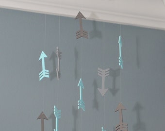 Arrow Nursery Mobile Arrows Tribal Aztec Woodland Arrow Nursery Decor Baby Shower Gift Neutral Boy Girl Nursery Decor Boho