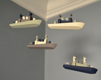 Nautica Kids Nursery Separates Musical Mobile Sailboats and Anchors