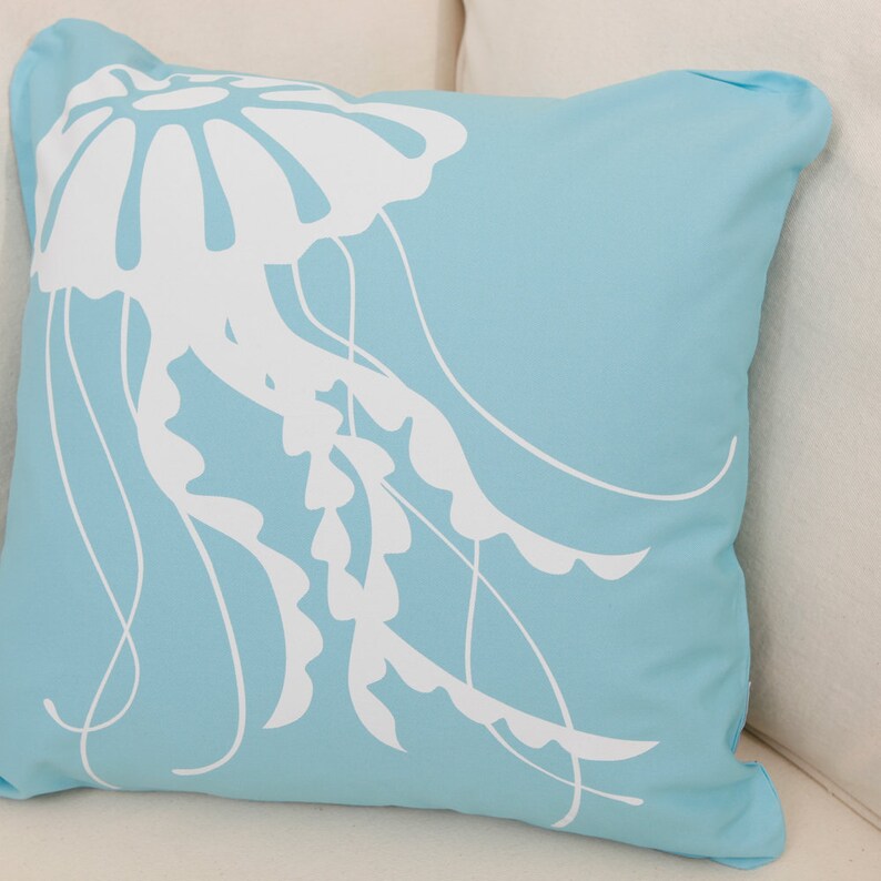 Blue Throw Pillow Covers Coastal Pillow Covers 18x18 Blue Etsy